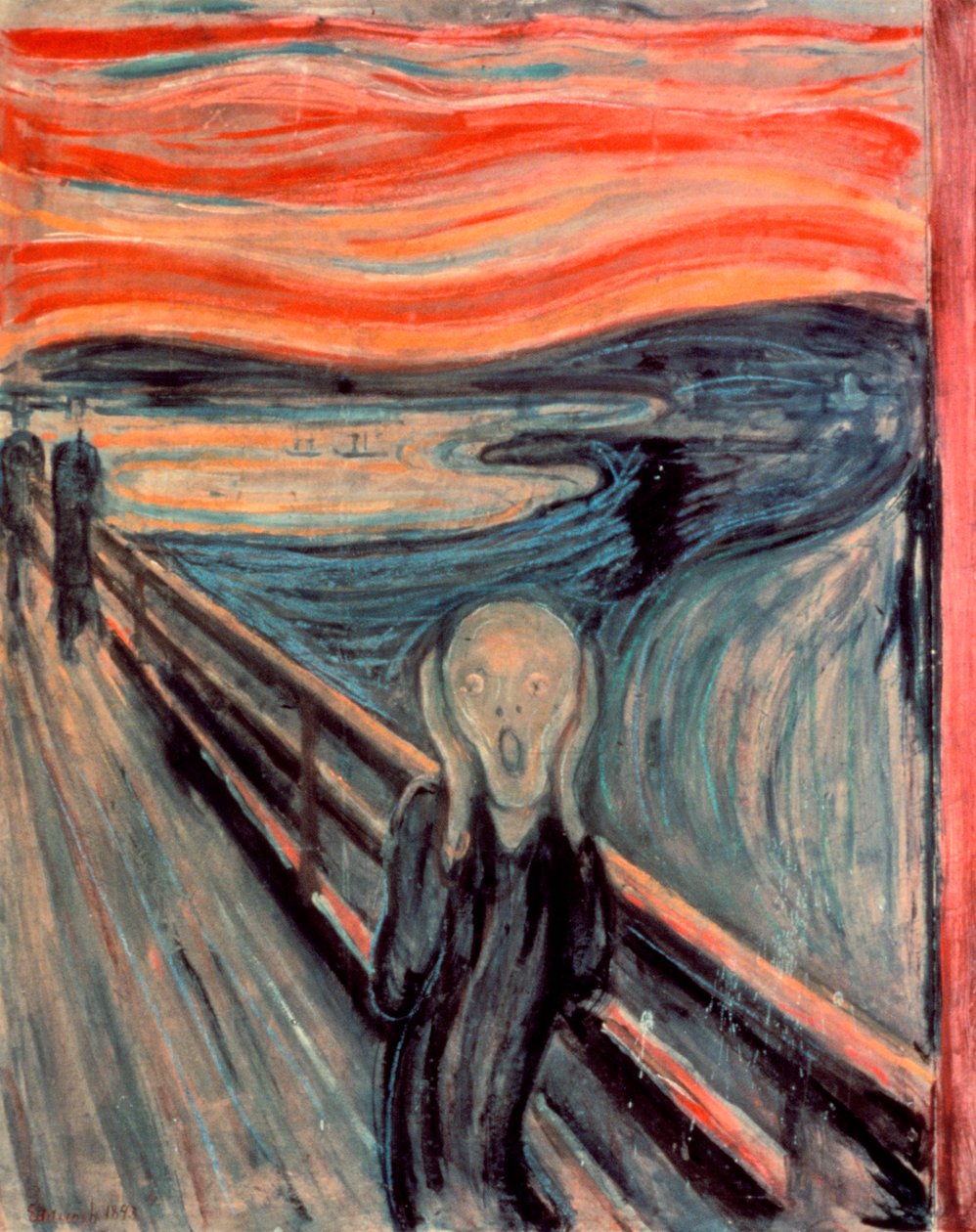 Skriet, 1893 av Edvard Munch