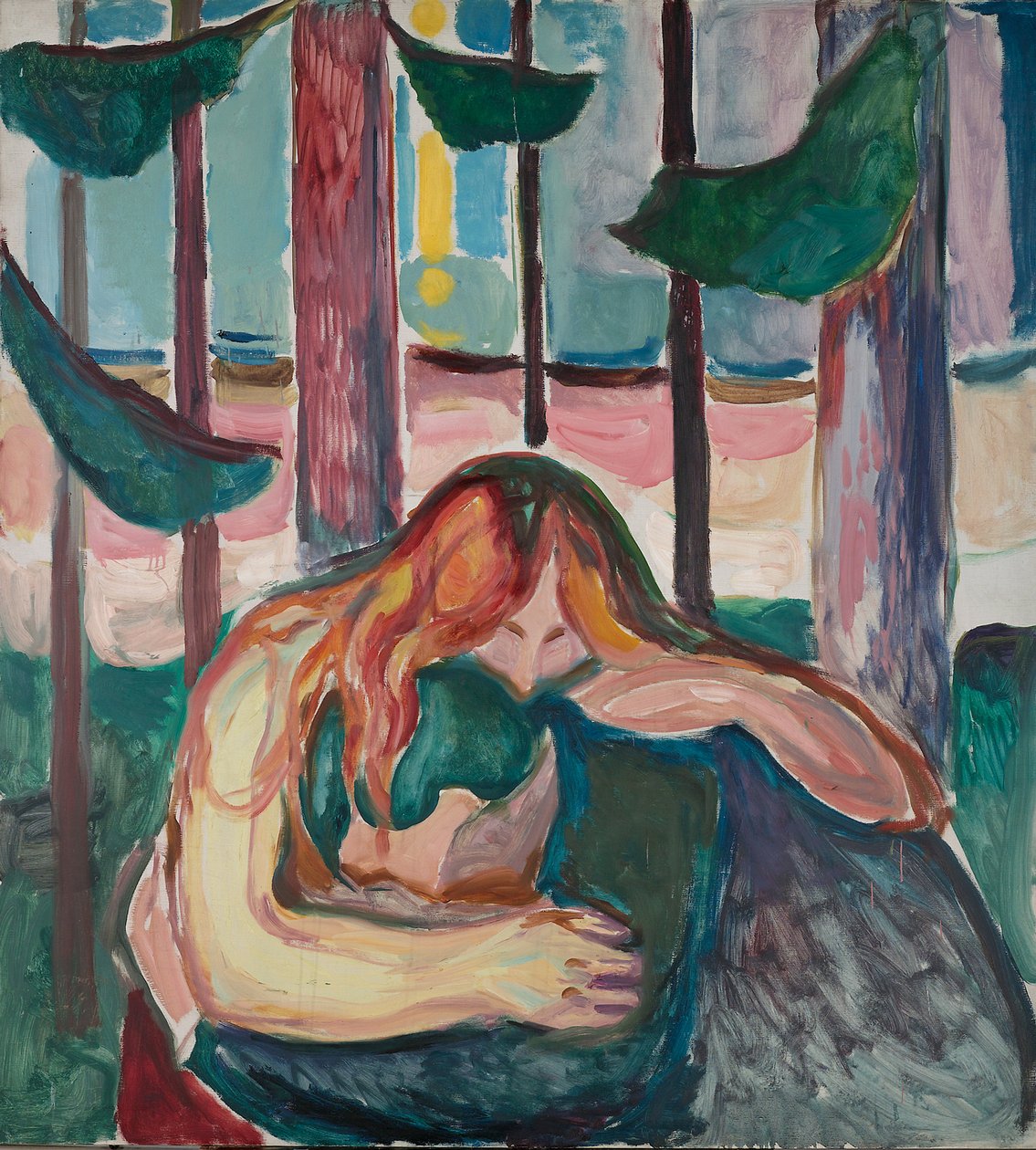 Vampyren i skogen av Edvard Munch