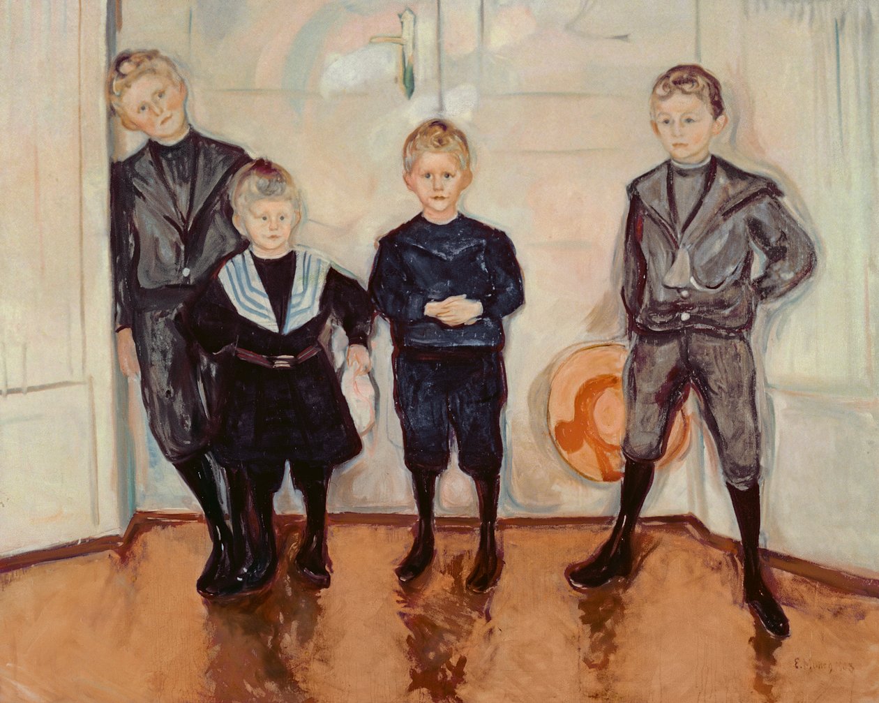 De fyra sönerna till Dr. Max Linde av Edvard Munch