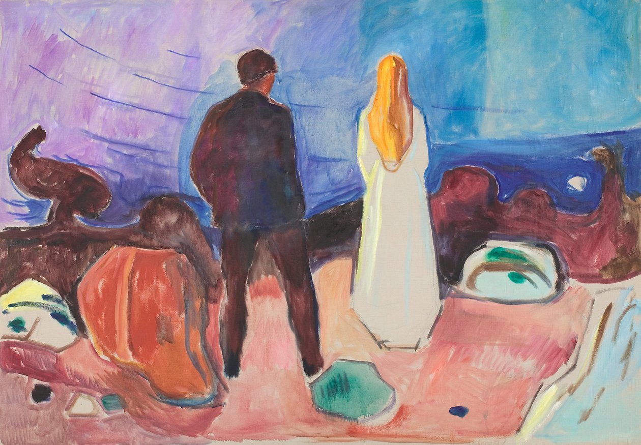 Två människor. De ensamma av Edvard Munch