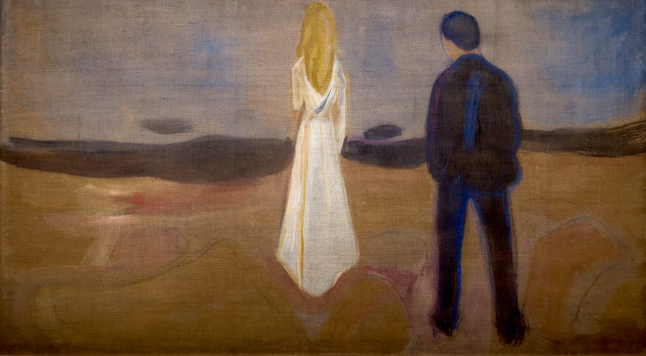 Två människor (ensamkommande) av Edvard Munch