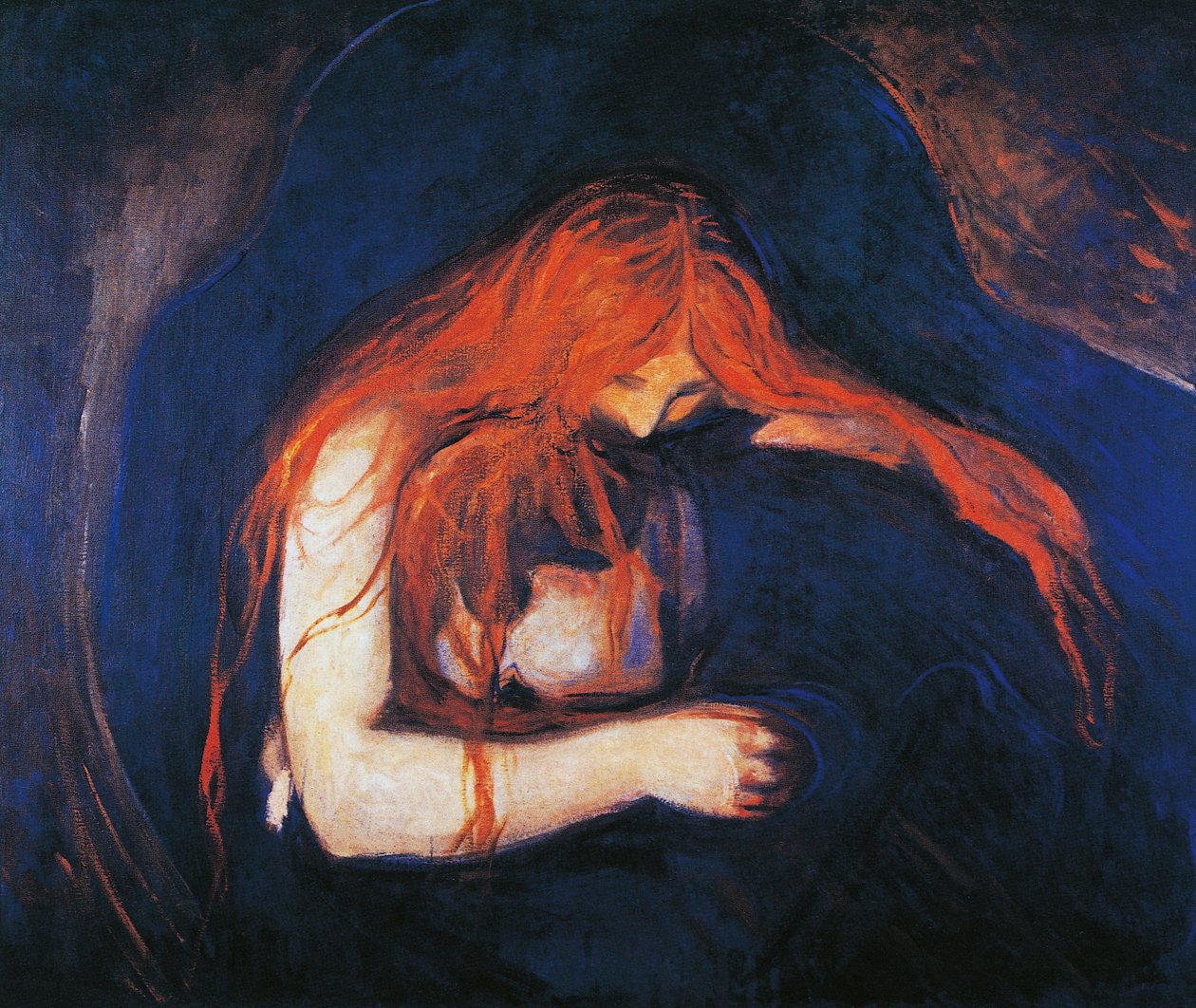 Vampyr av Edvard Munch