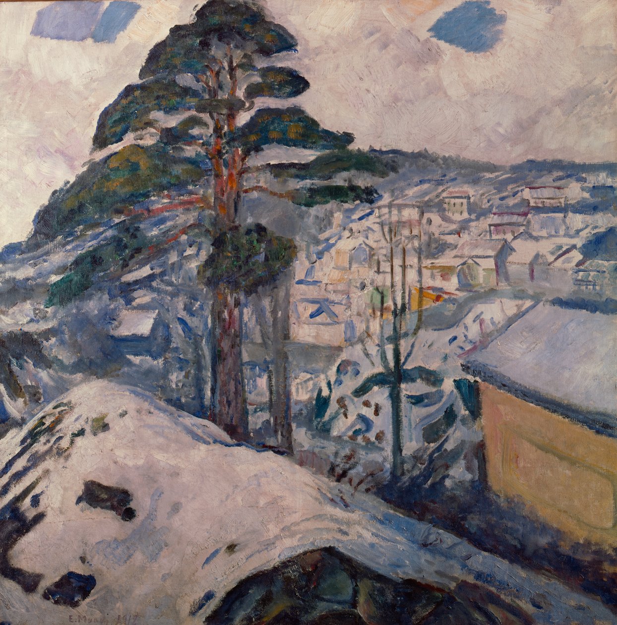 Vinter i Kragerø av Edvard Munch