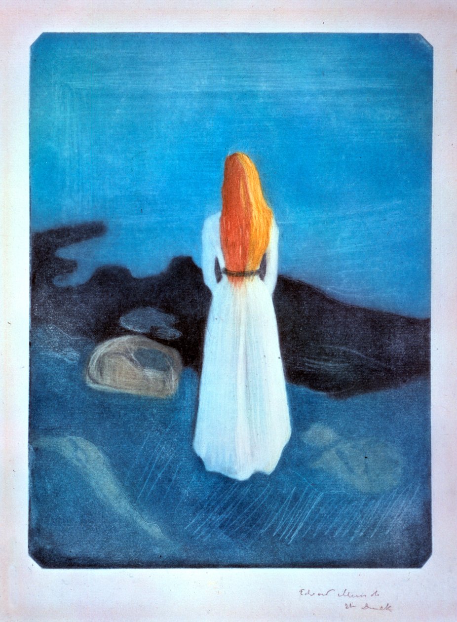 Ung kvinna vid havet, 1896 av Edvard Munch