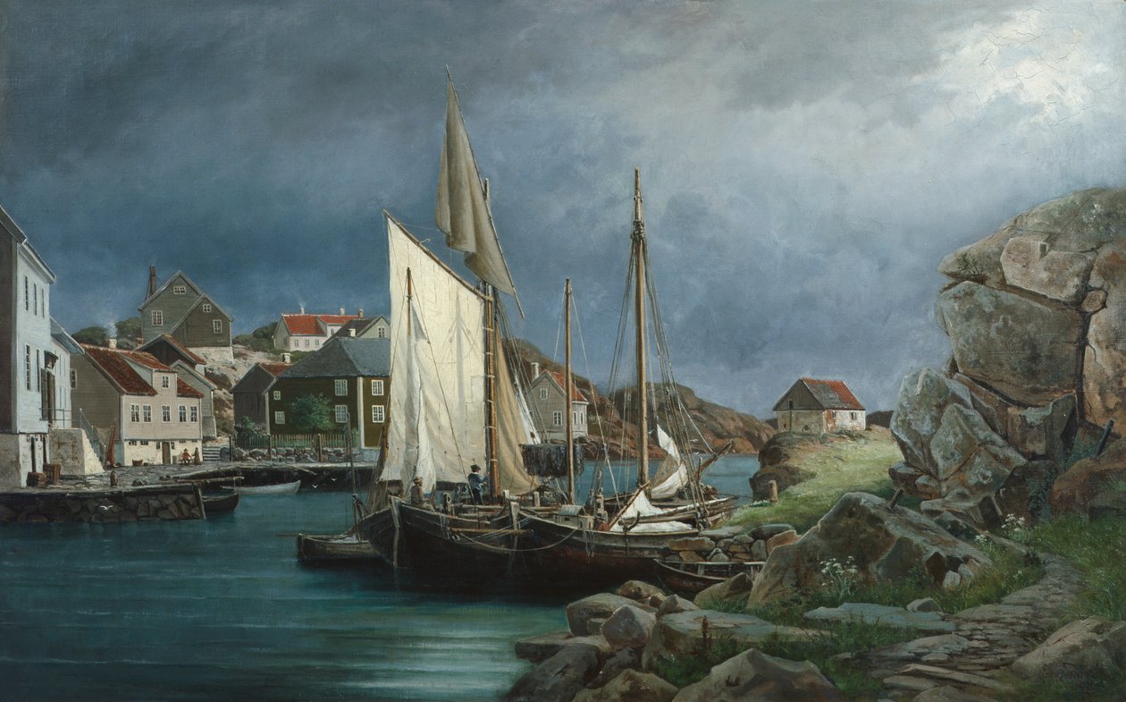 Fiskeby av Edvard Skari