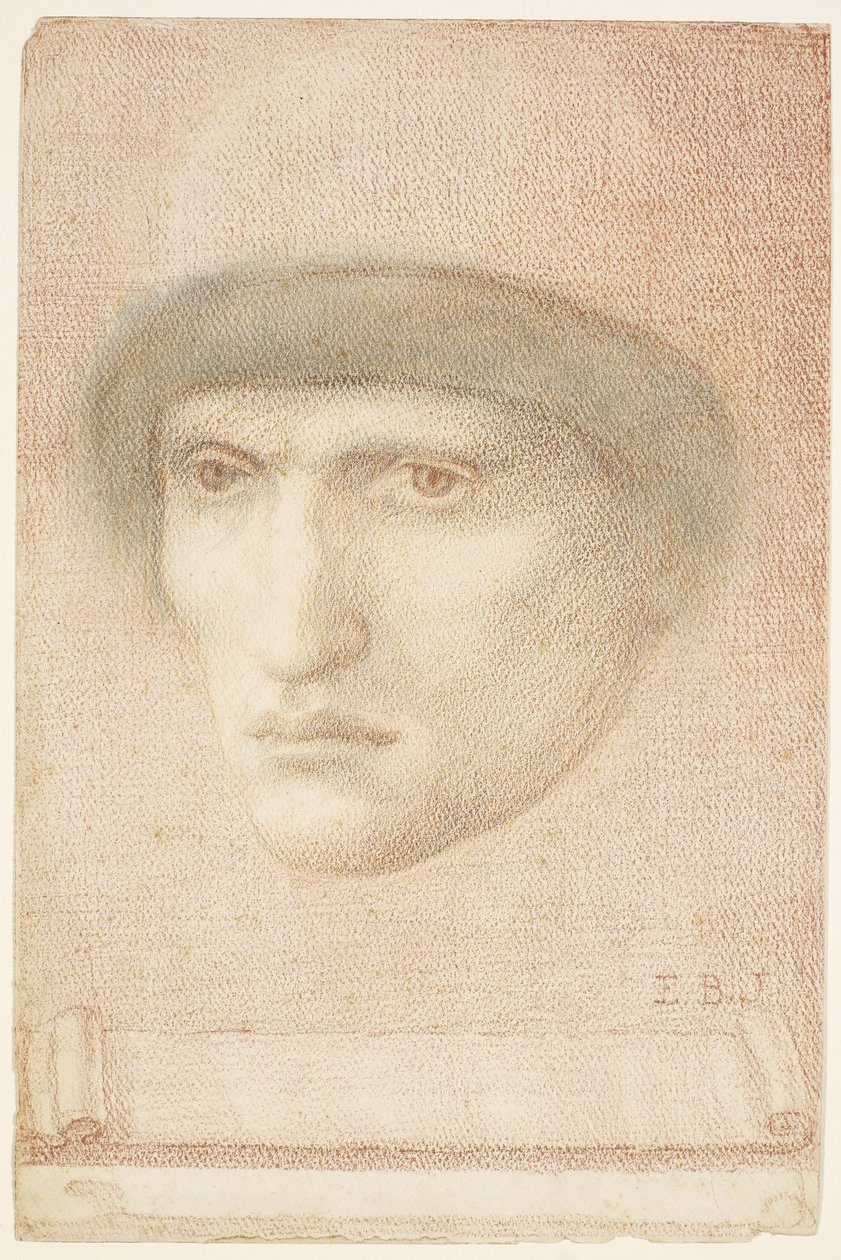 Porträtt av en man av Edward Burne Jones