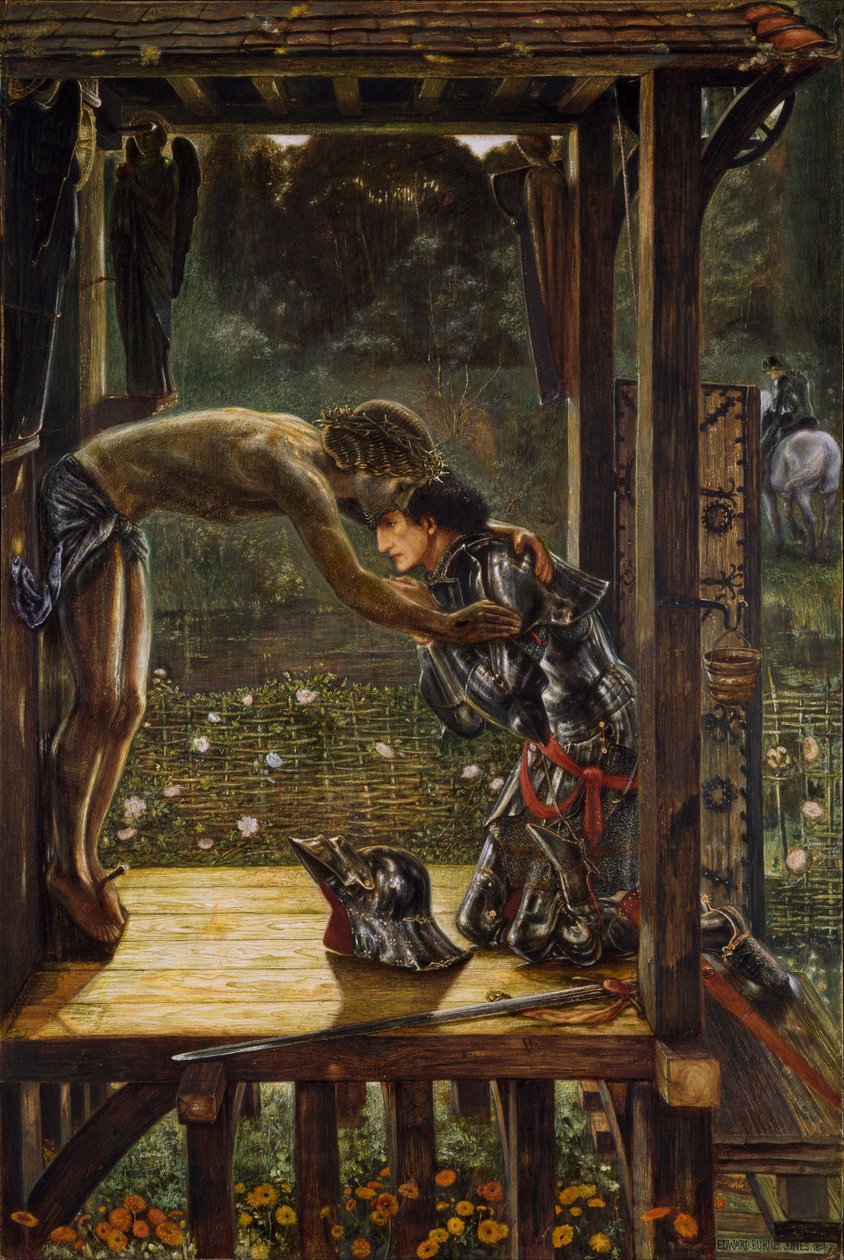Den barmhärtige riddaren av Edward Burne Jones