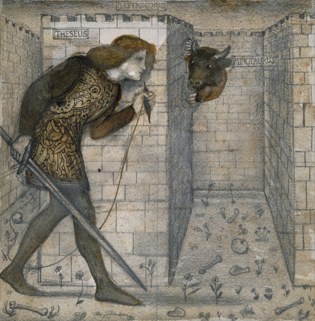 Kakel Design av Edward Burne Jones