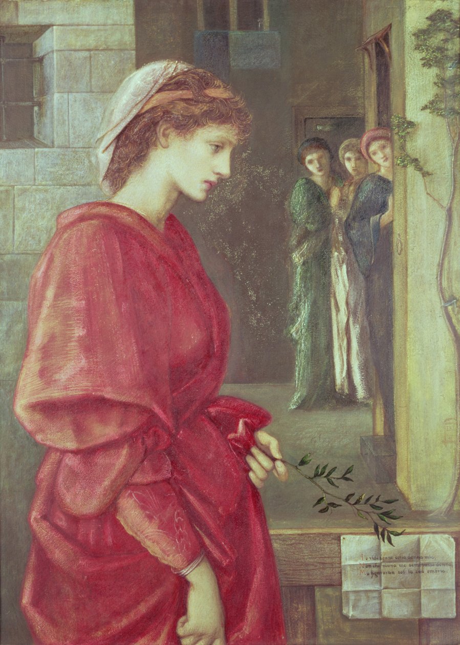 Beatrice, 1870 (gouache) av Edward Burne Jones