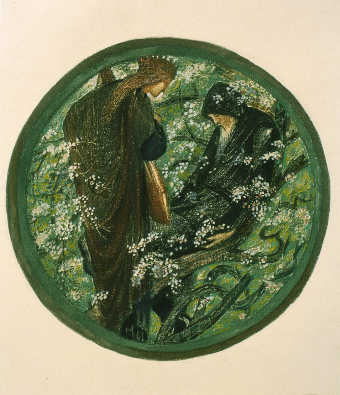 Nimue Beguiling Merlin with Enchantment, tallrik XV från 