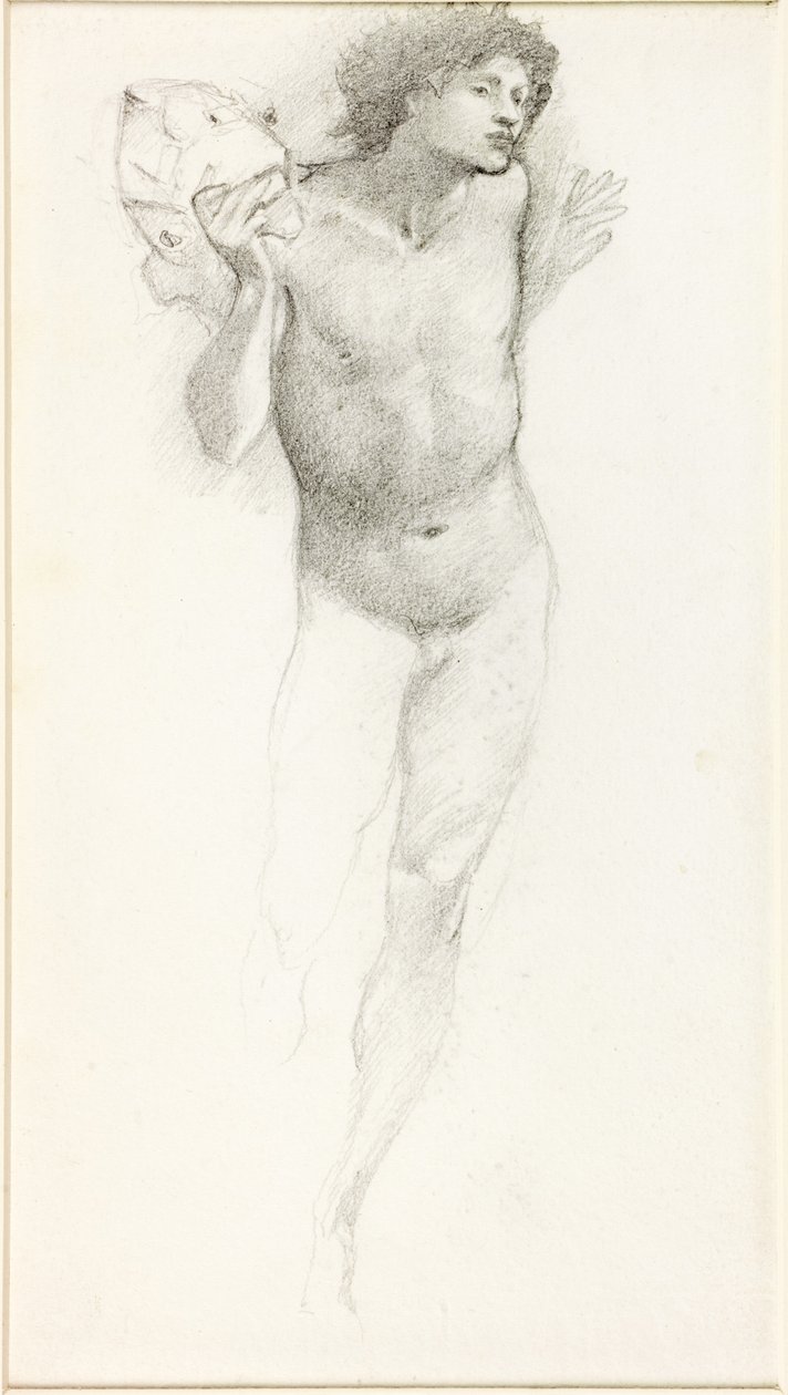 Undersökning av Perseus för "ödesstenen". av Edward Burne Jones