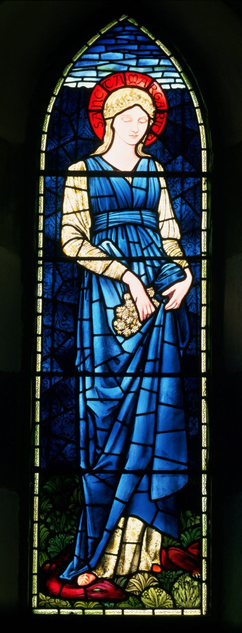 St. Margaret (målat glas) av Edward Burne Jones