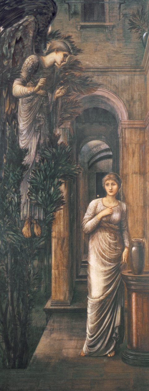 Bebådelsen, 1887 av Edward Burne Jones