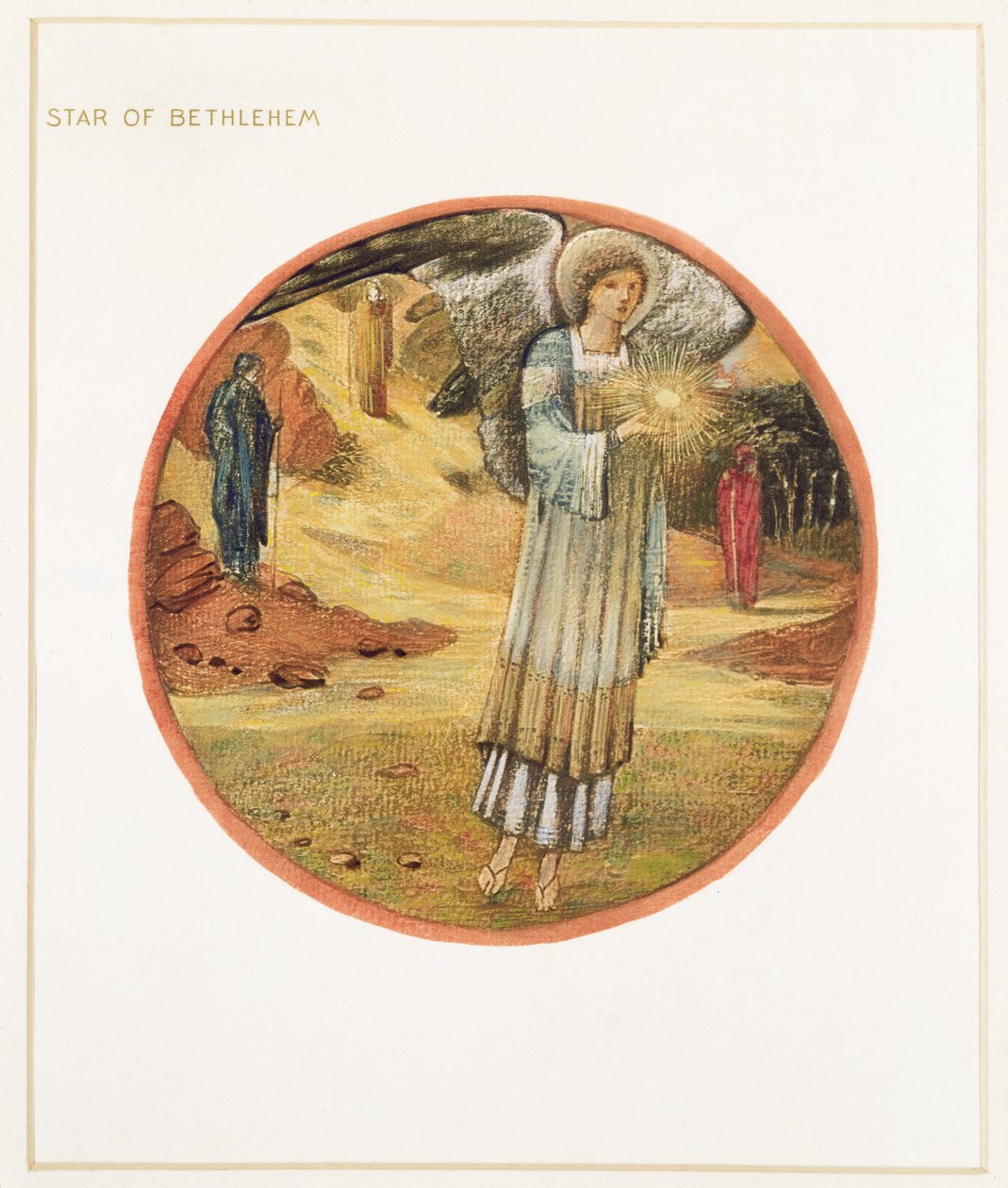 Blomsterboken: WW. Betlehemsstjärna, 1905 (litho med gouache på papper) av Edward Burne Jones