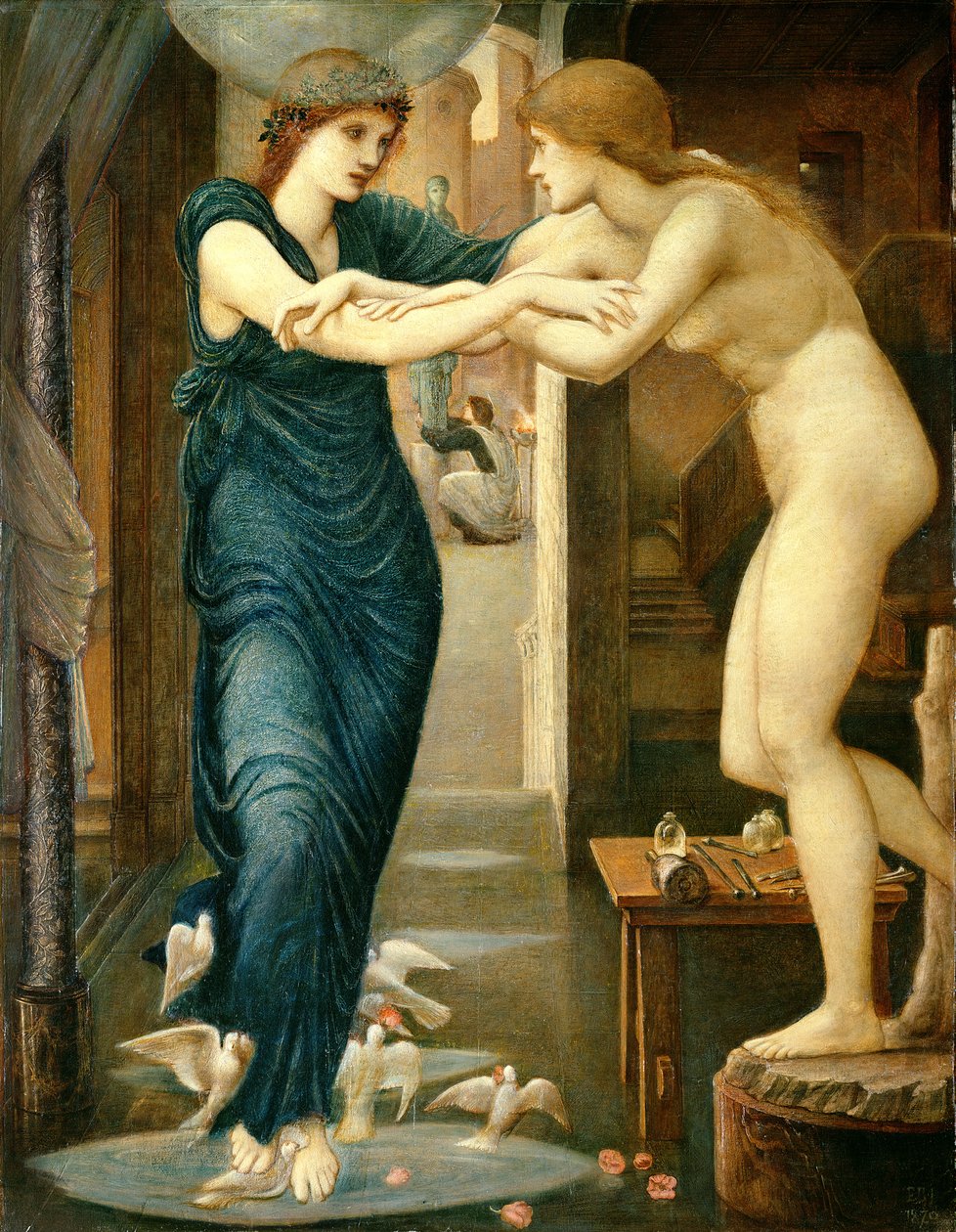 Gudomens eldar, från serien "Pygmalion och bilden", 1868-70 av Edward Burne Jones