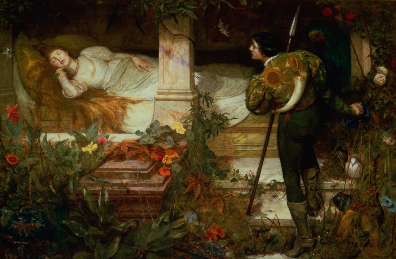 Sovande skönhet av Edward Frederick Brewtnall