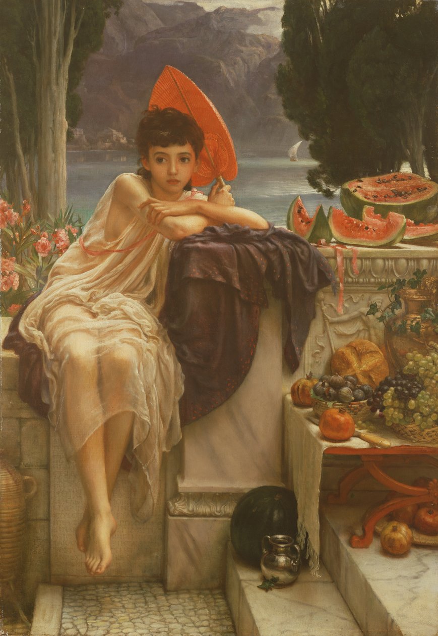 På tempeltrappan, 1889 av Edward John Poynter