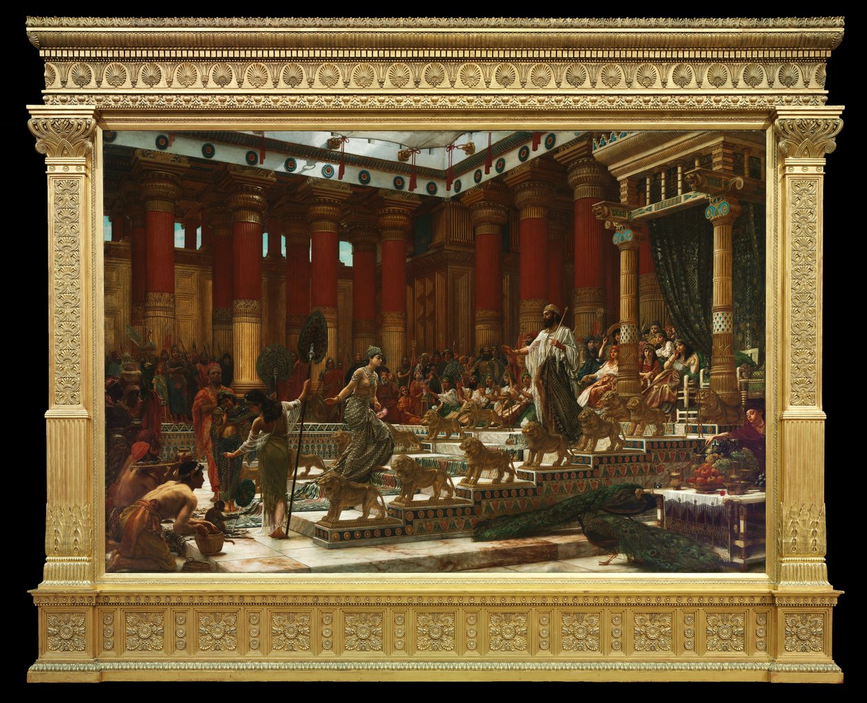 The visit of the Queen of Sheba to King Solomon av Edward John Poynter