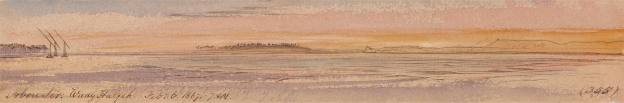 Abu Sir, Wadi Halfa av Edward Lear
