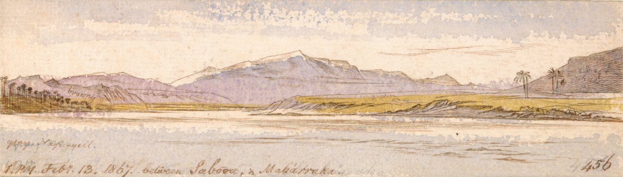 Mellan Sabooa und Maharraka av Edward Lear