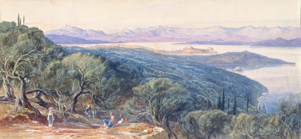 Korfu, 1800-talet av Edward Lear