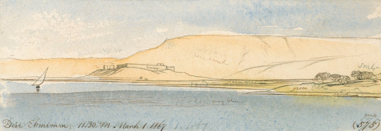 Deir Ekhmim av Edward Lear
