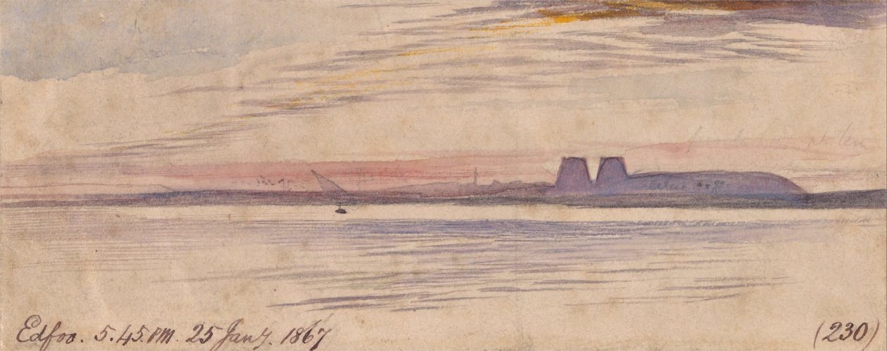 Edfu av Edward Lear