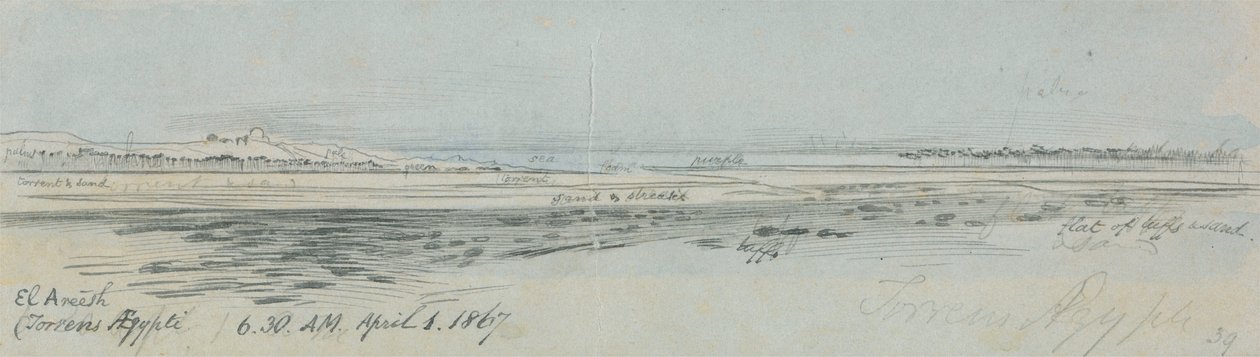El Areesh (Torrens Egypten) av Edward Lear