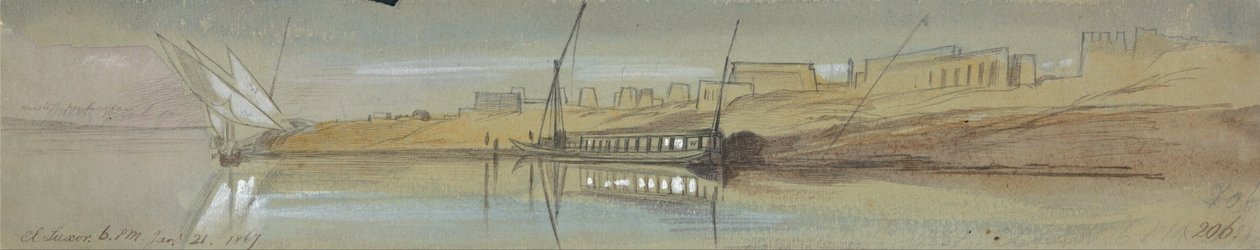 El Luxor av Edward Lear