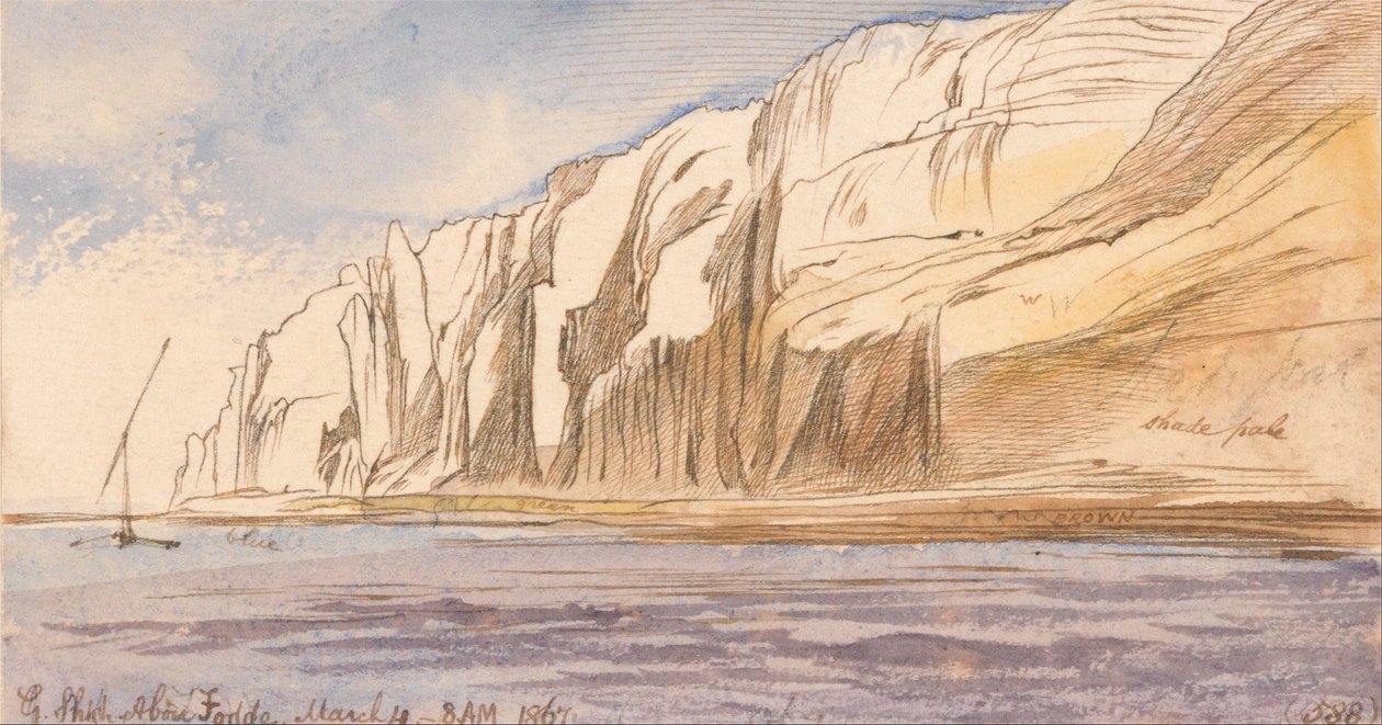 Gebel Sheikh Abu Fodde, 8-00, 4 mars 1867 (588) av Edward Lear