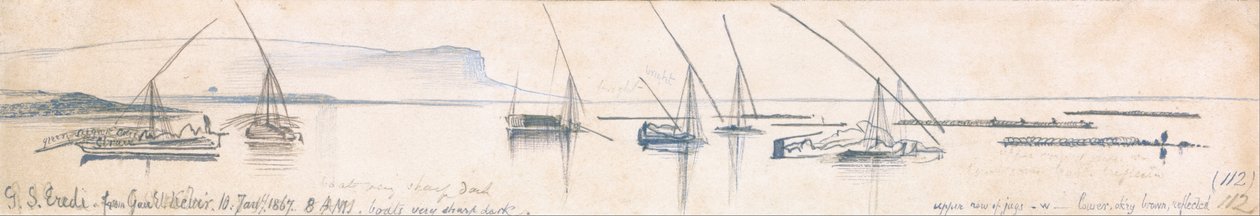 Jabal Sheikh Utsikt från Go El Large av Edward Lear