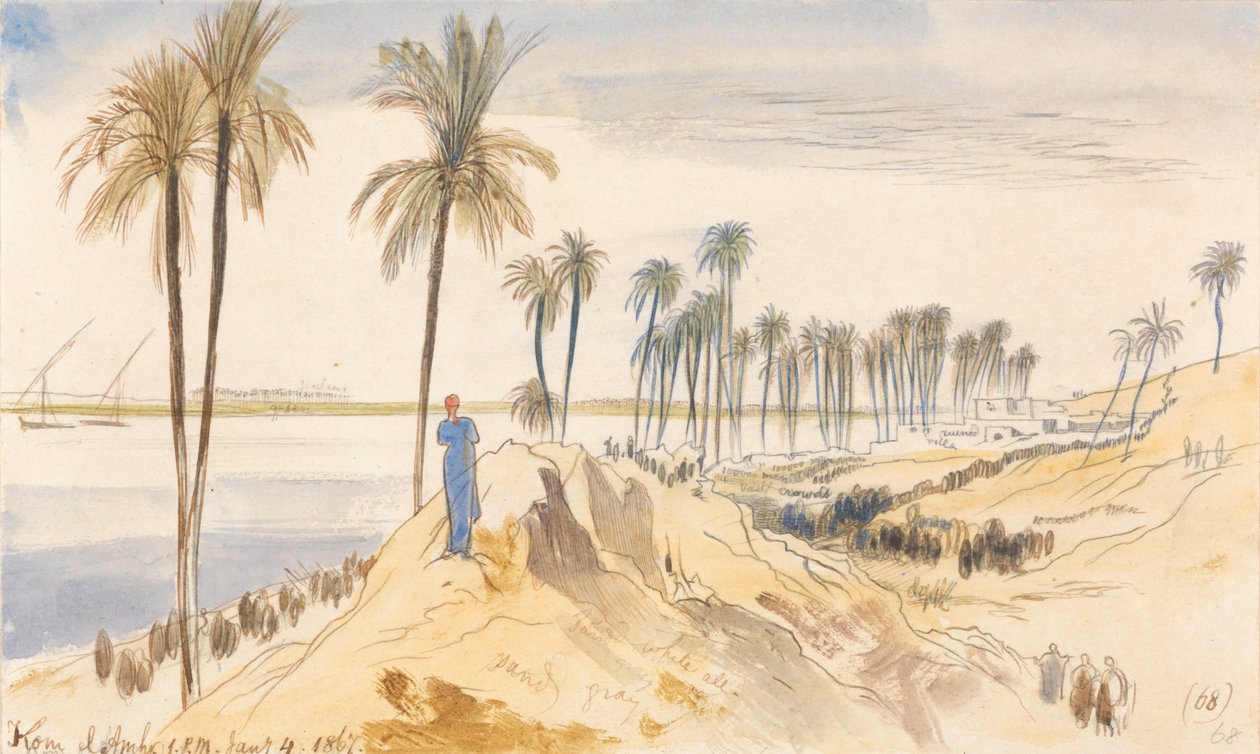 Com El Anhr, kl. 13.00, 2 januari 19 (2) av Edward Lear