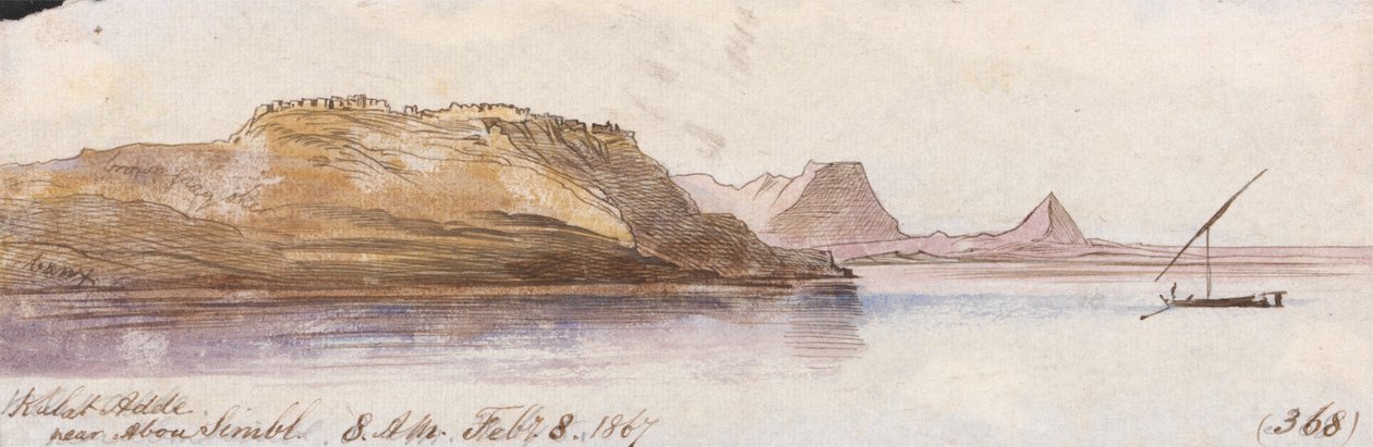 Svamp Adde, nära Abu Simbel av Edward Lear