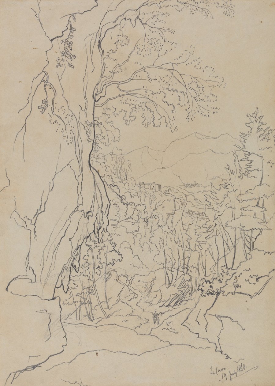 La Cava, 19 juli 1838 av Edward Lear