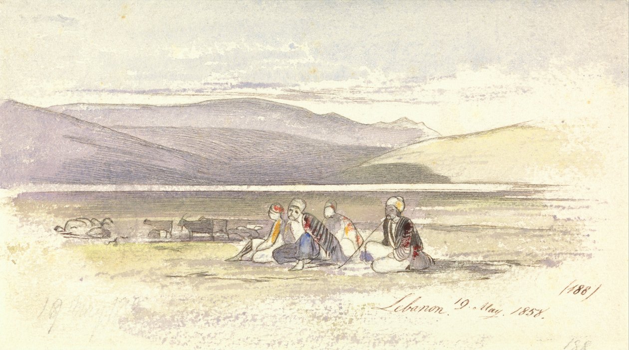 Libanon av Edward Lear