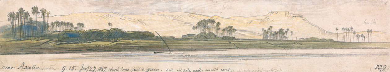 Nära Aswan av Edward Lear
