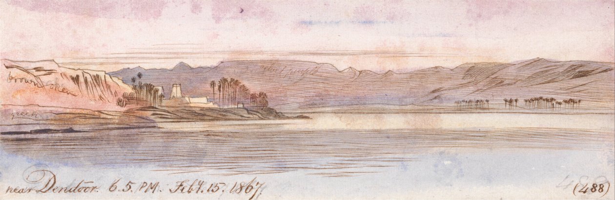 Nära Dendour av Edward Lear