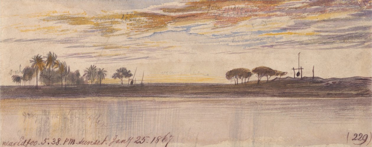 Nära Edfu av Edward Lear