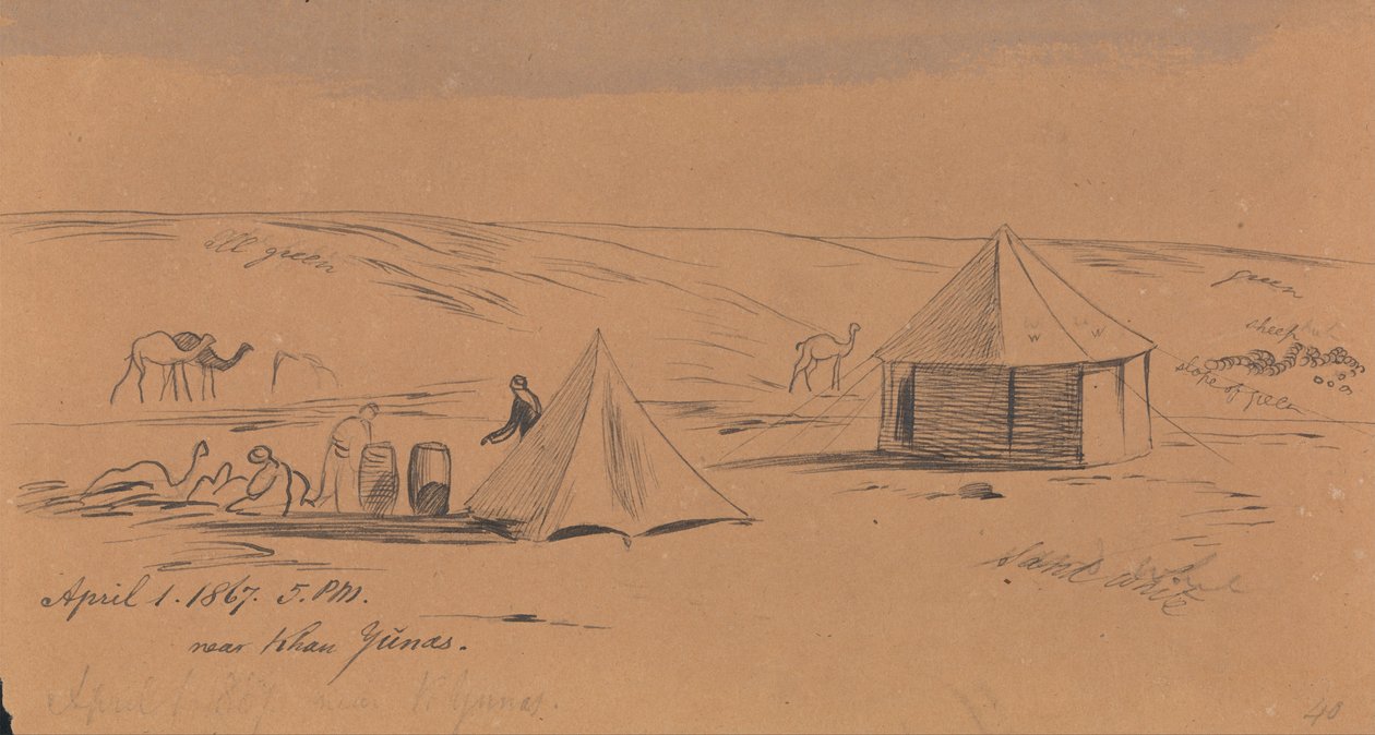 Nära Khan Yunas av Edward Lear