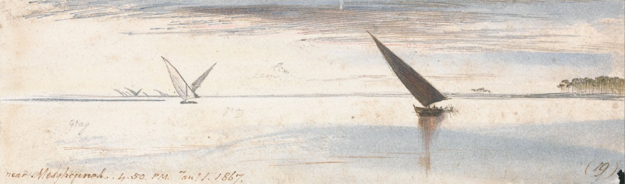 Nära Mesghouneh av Edward Lear