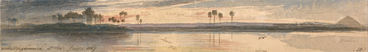 Nära Mesghouneh av Edward Lear