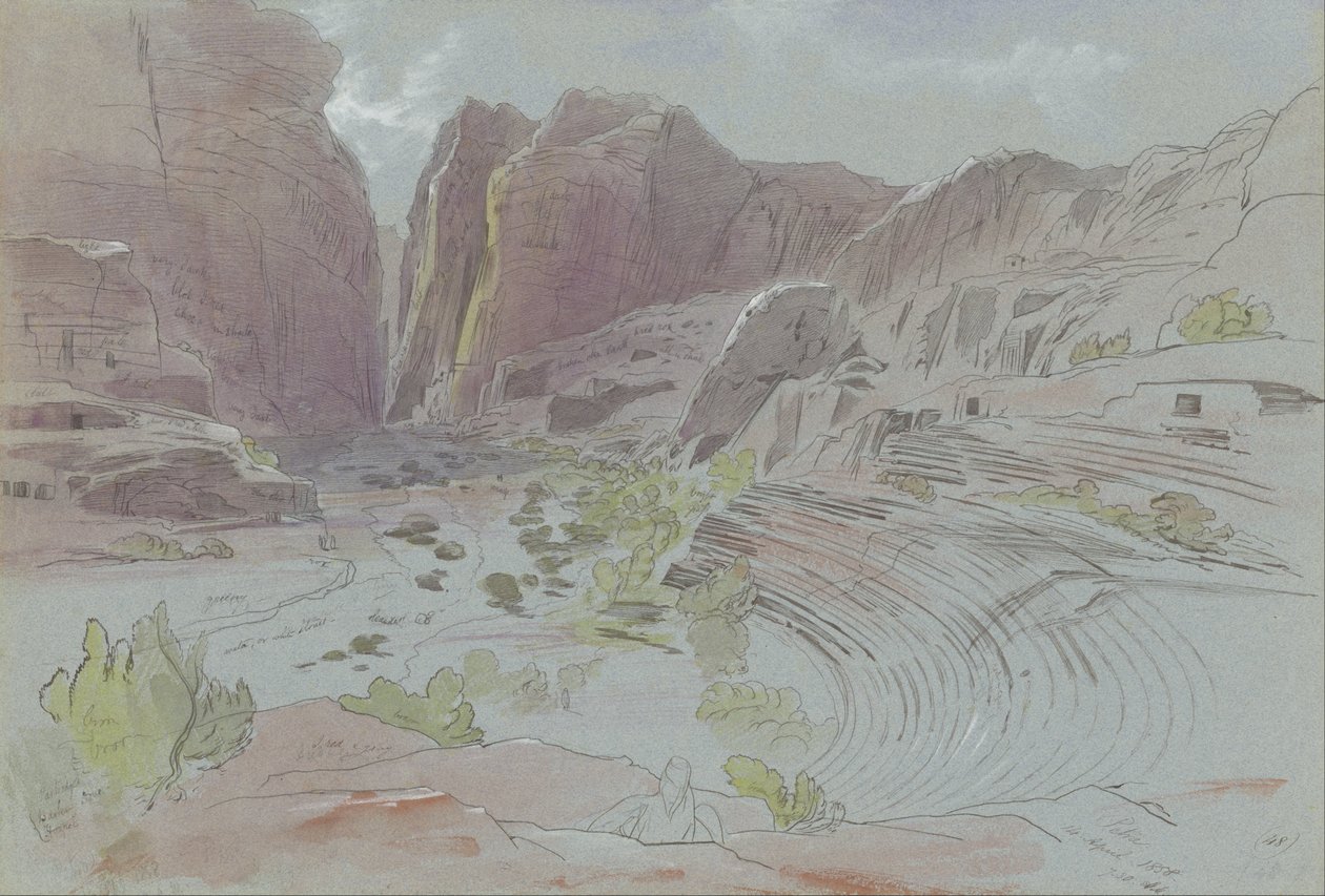 Petra, 14 april 1858 av Edward Lear