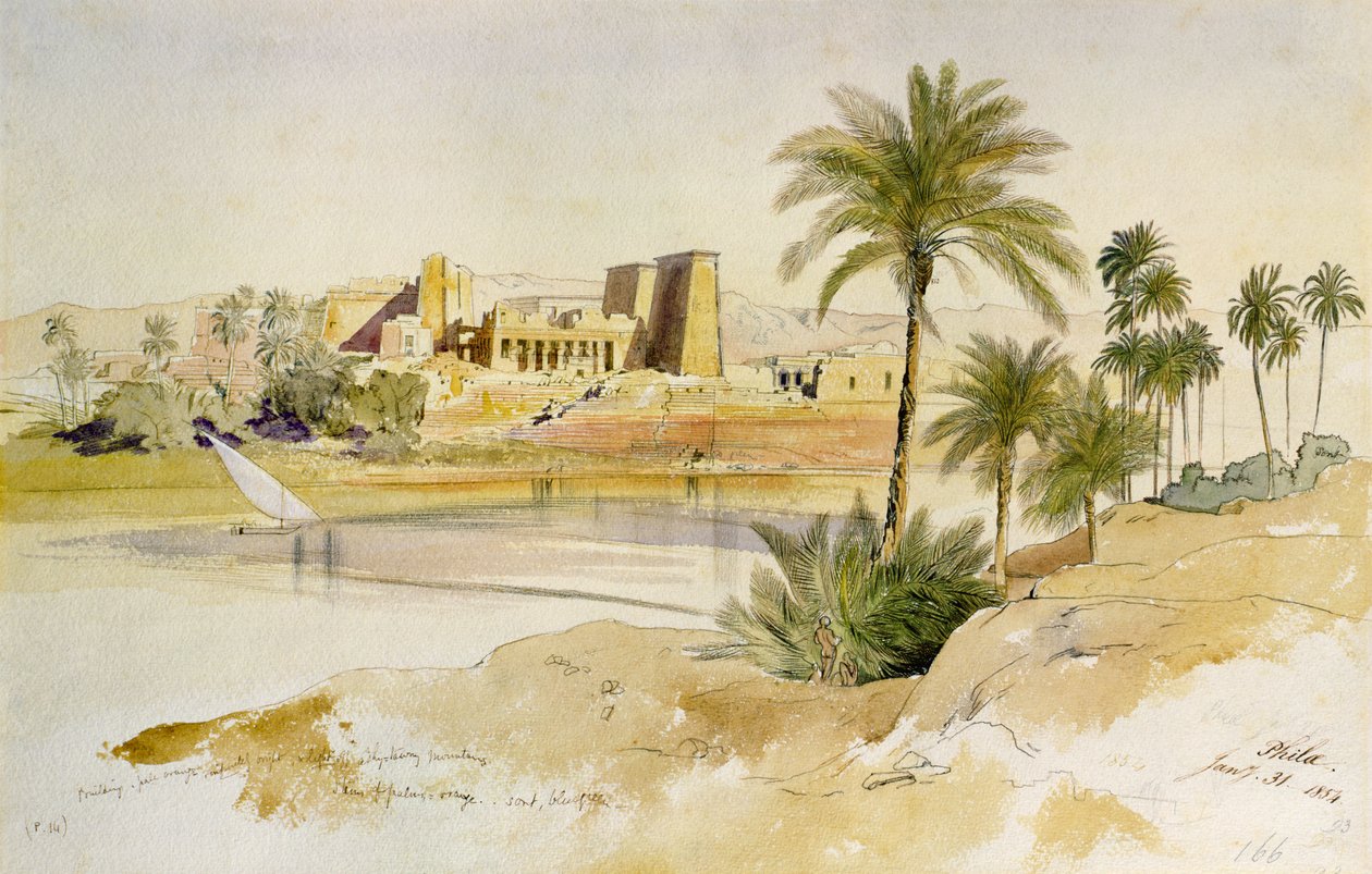 Philae av Edward Lear