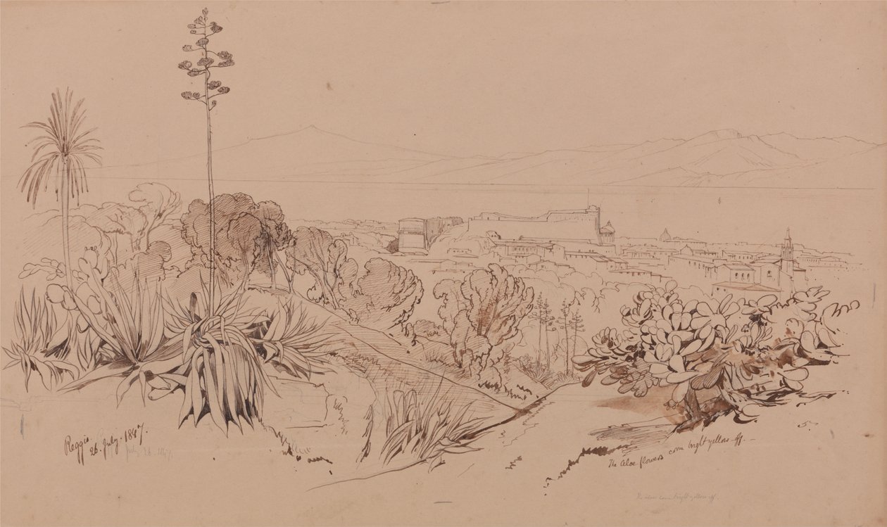 Reggio, 26 juli 1847 av Edward Lear