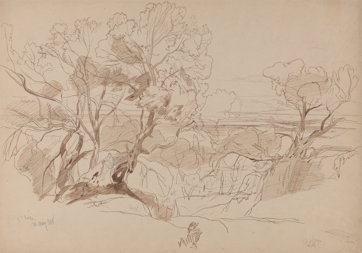 Santa Decca, Korfu av Edward Lear