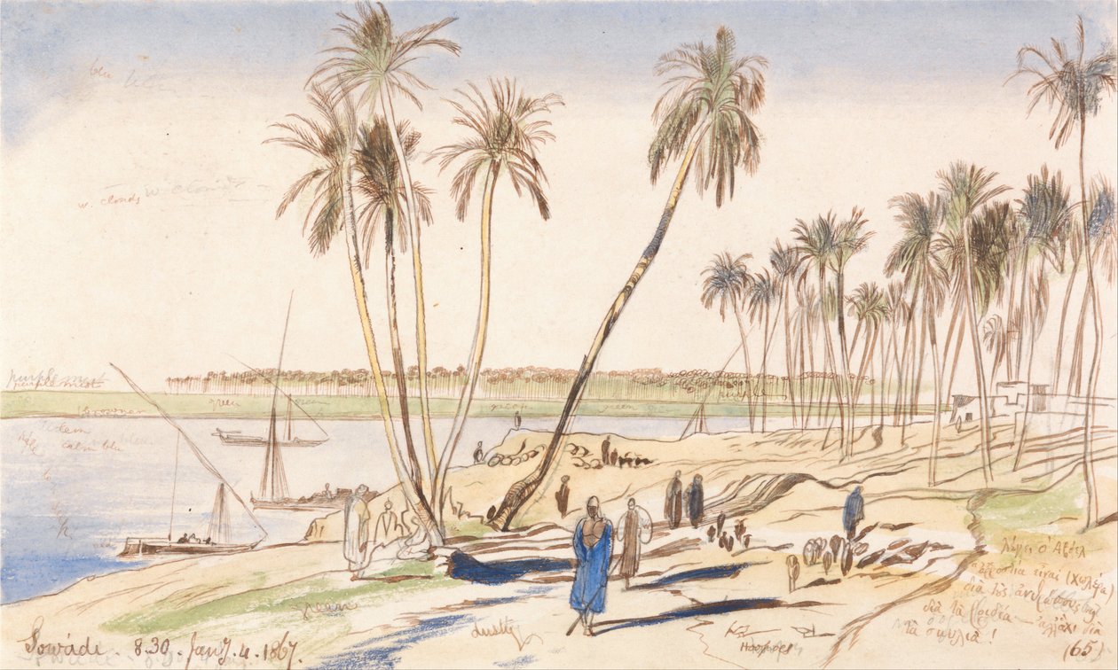 Sowadi, 8-30, 4 januari 1867 (65) av Edward Lear
