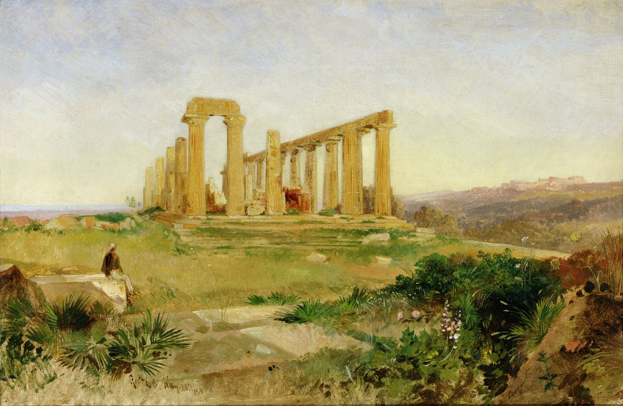 Agrigentos tempel av Edward Lear