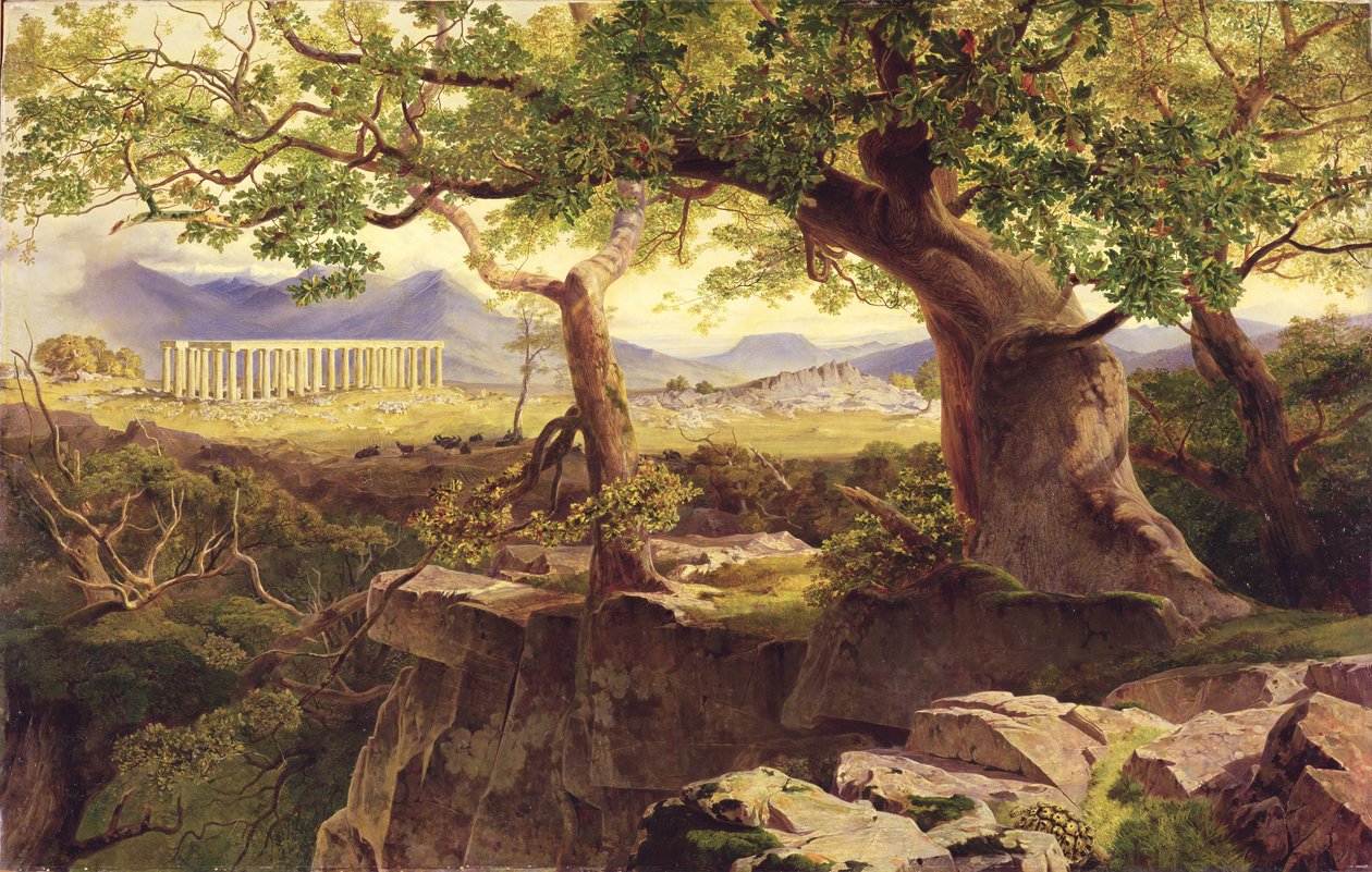 Apollontemplet, Bassae, 1854-55 av Edward Lear