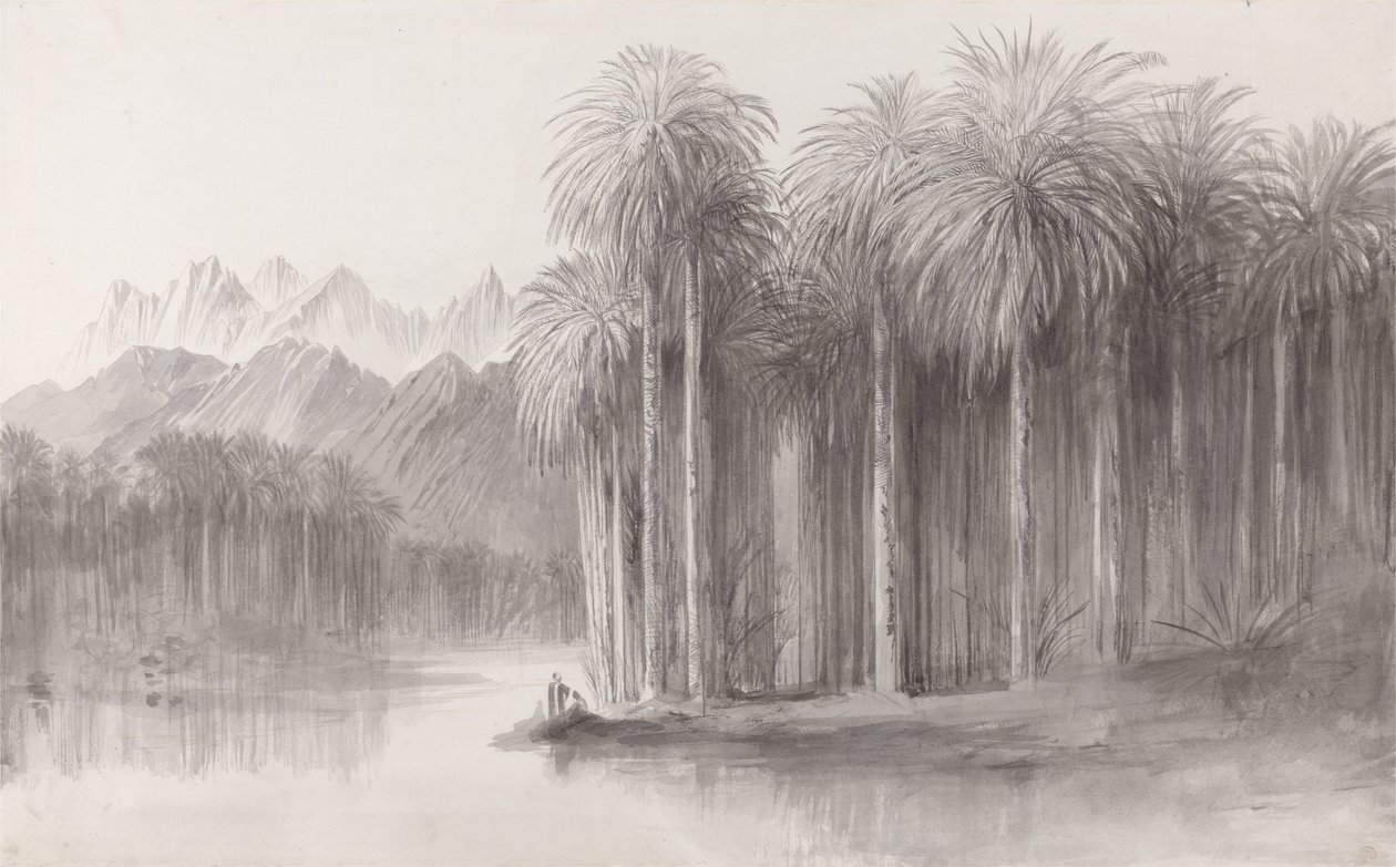 Wady Feiran, halvön Mt. Sinai av Edward Lear