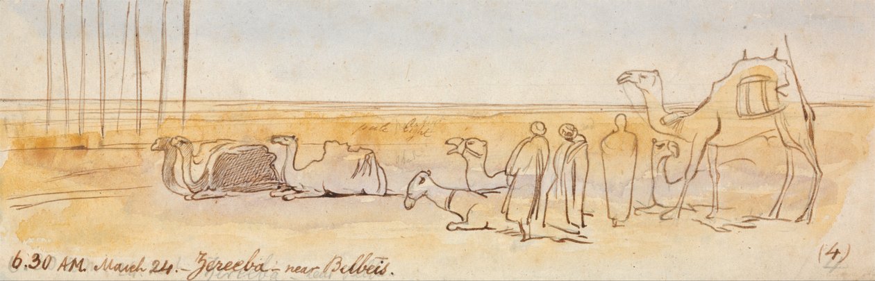 Zereeba, nära Belbeis av Edward Lear